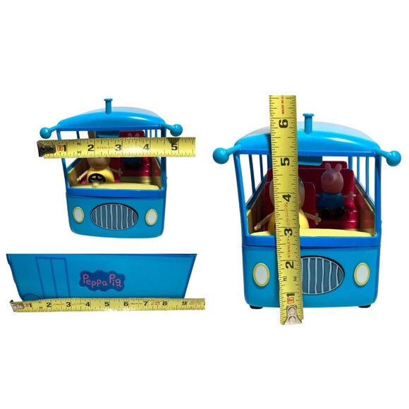 Peppa Pig School Bus Vehicle Peppa Pig Miss Rabbit Interactive Phrases Sounds - Picture 11 of 12